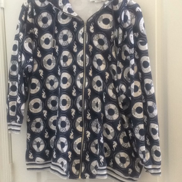 FINAL MARKDOWN Pacific cove woman hooded jacket 1x - Picture 1 of 7